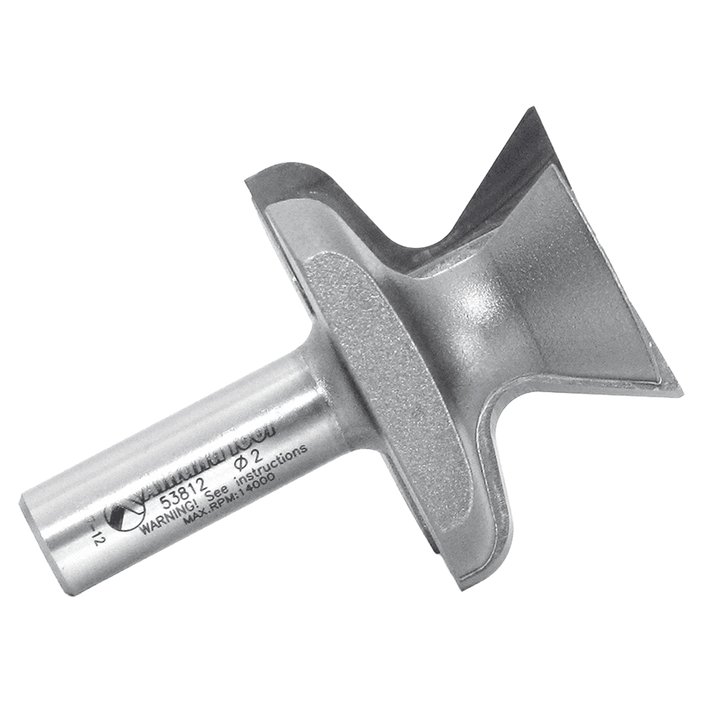 2" Dia x 1-1/4" Carbide Tipped Finger Grip Bit, 1/4" x 3/16" Radius, 1/2" Shank Alt 2 - Image