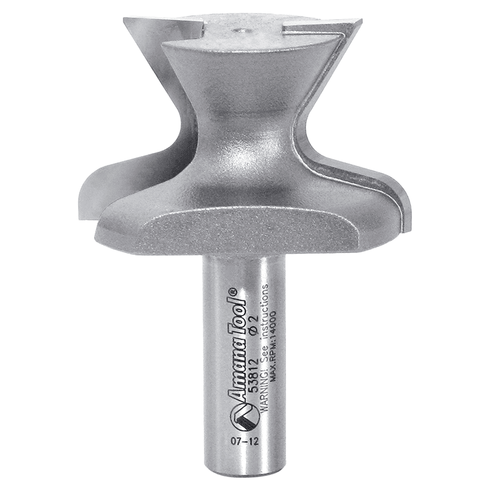 2" Dia x 1-1/4" Carbide Tipped Finger Grip Bit, 1/4" x 3/16" Radius, 1/2" Shank Main - Image