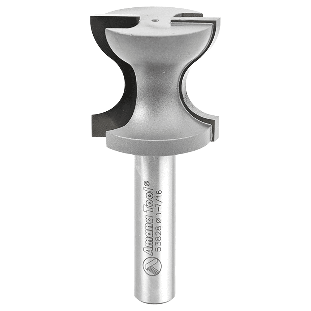 1-7/16" Dia x 1-3/8" Carbide Tipped Window Sill Edge 23/64" Radius, 1/2" Shank Main - Image