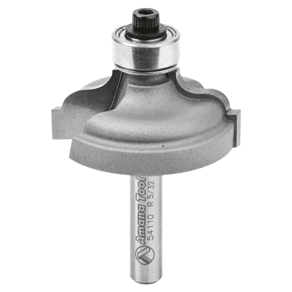 1-3/8" Dia x 1/2" Carbide Tipped Ogee Bit, Fillet 5/32" Radius, 1/4" Shank Main - Image