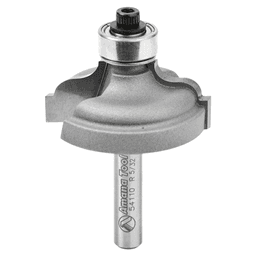 1-3/8" Dia x 1/2" Carbide Tipped Ogee Bit, Fillet 5/32" Radius, 1/4" Shank Main - Image