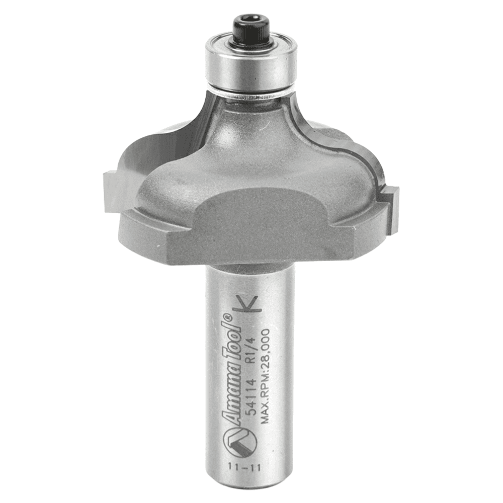 1-5/8" Dia x 3/4" Carbide Tipped Ogee Bit, Fillet 1/4" Radius, 1/2" Shank Main - Image