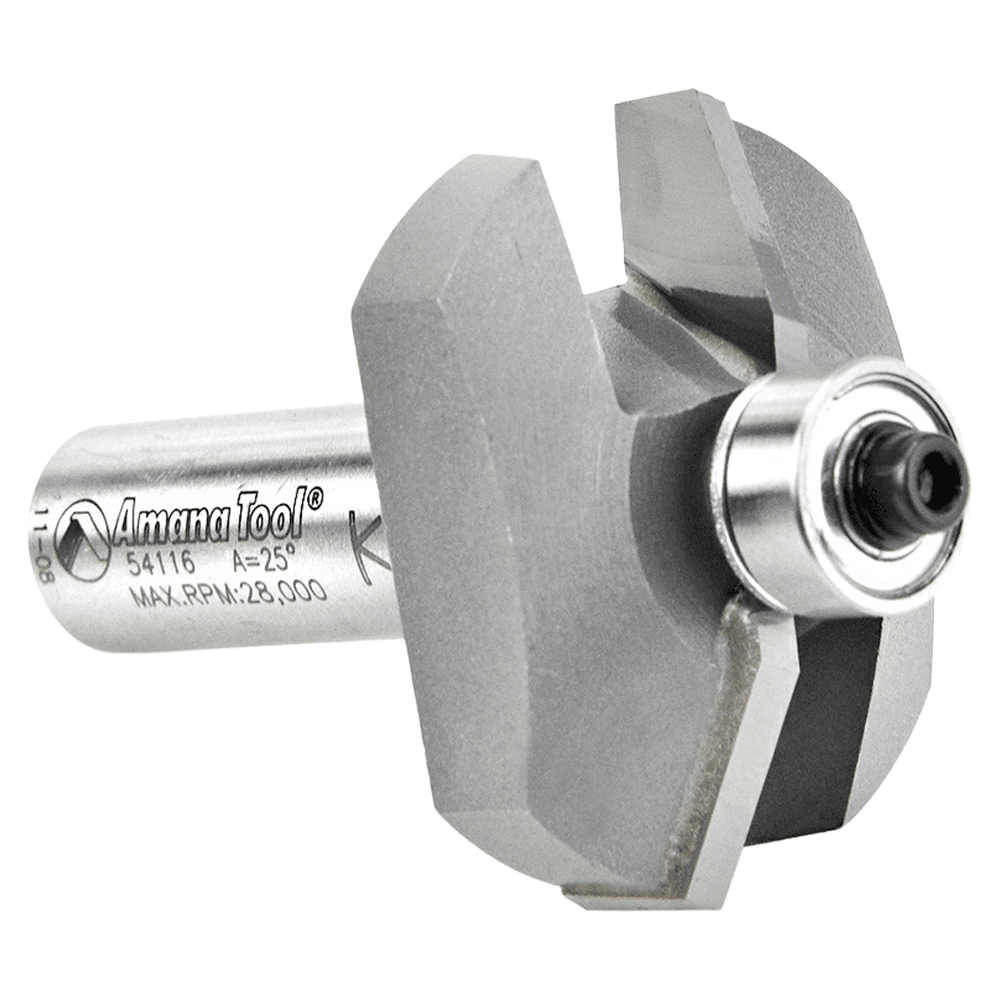 1-5/8" Dia x 1/2" Carbide Tipped Traditional Raised Panel Bit, 25°, 1/2" Shank Alt 3 - Image