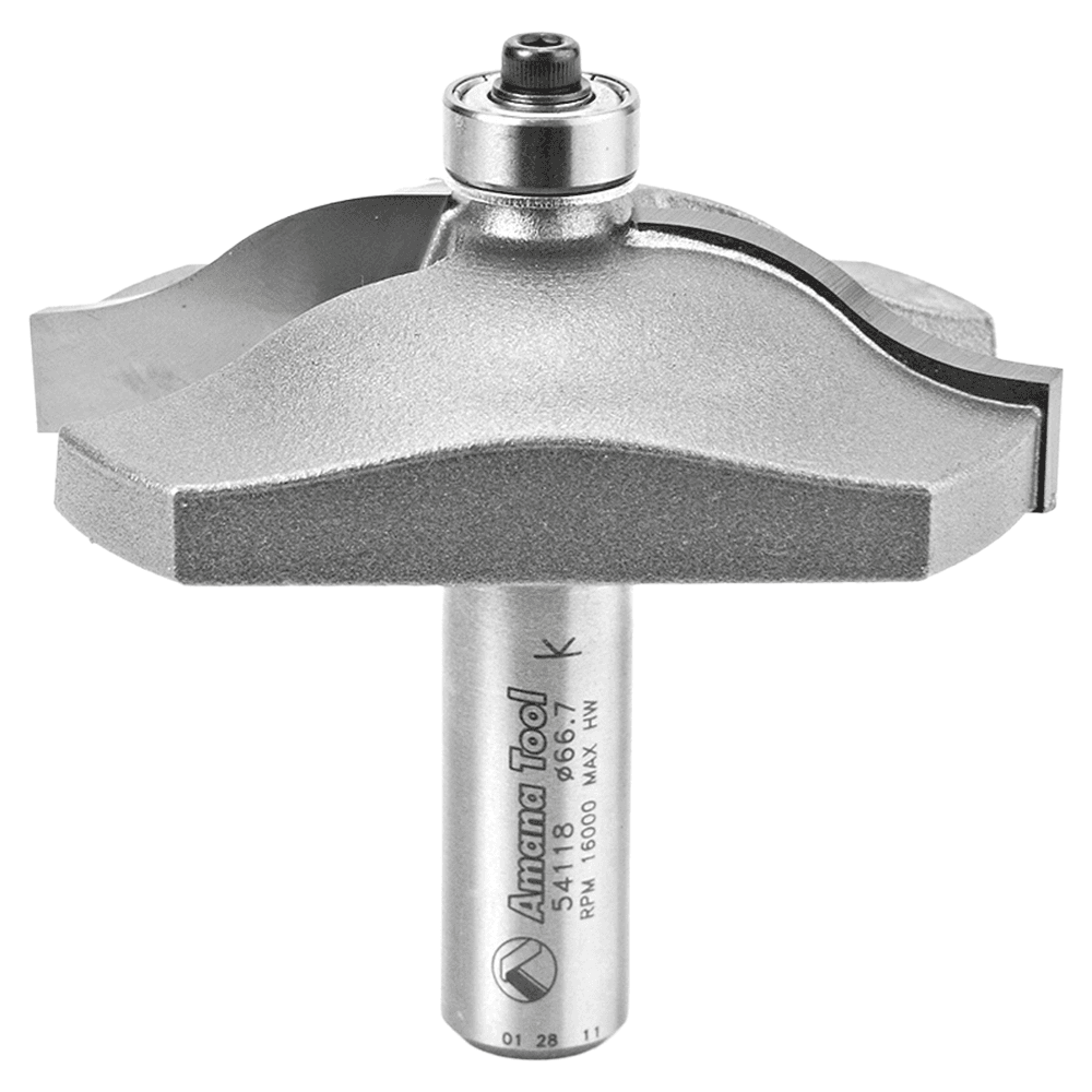 2-5/8" Dia x 5/8" Carbide Tipped Ogee Bit, Raised Panel 3/4" Radius, 1/2" Shank Main - Image