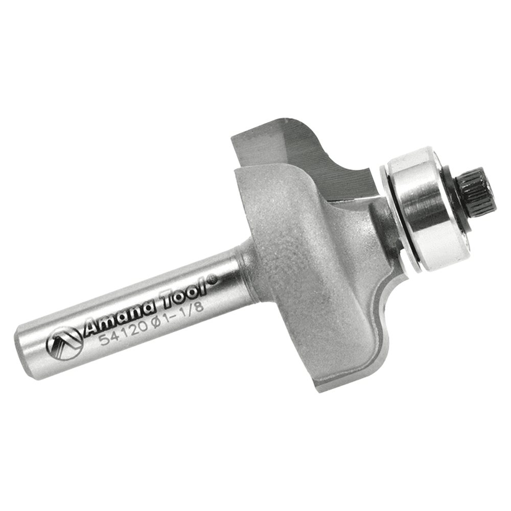 1-1/8" Dia x 1/2" Carbide Tipped Ogee Bit, 5/32" Radius, 1/4" Shank Alt 2 - Image