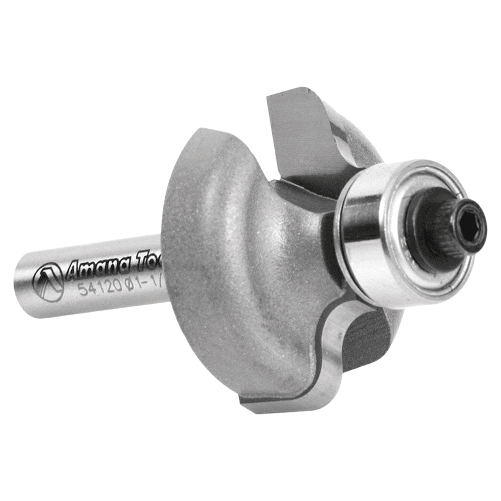 1-1/8" Dia x 1/2" Carbide Tipped Ogee Bit, 5/32" Radius, 1/4" Shank Alt 3 - Image