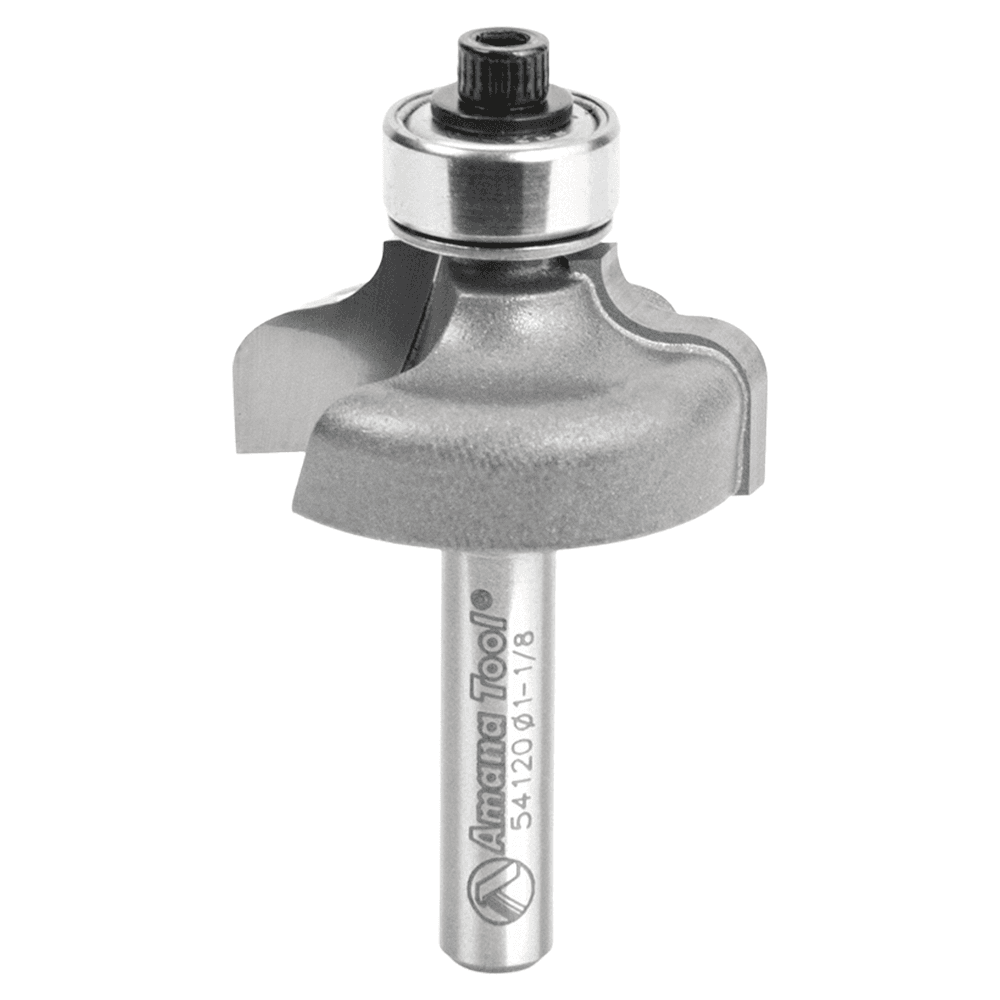 1-1/8" Dia x 1/2" Carbide Tipped Ogee Bit, 5/32" Radius, 1/4" Shank Main - Image