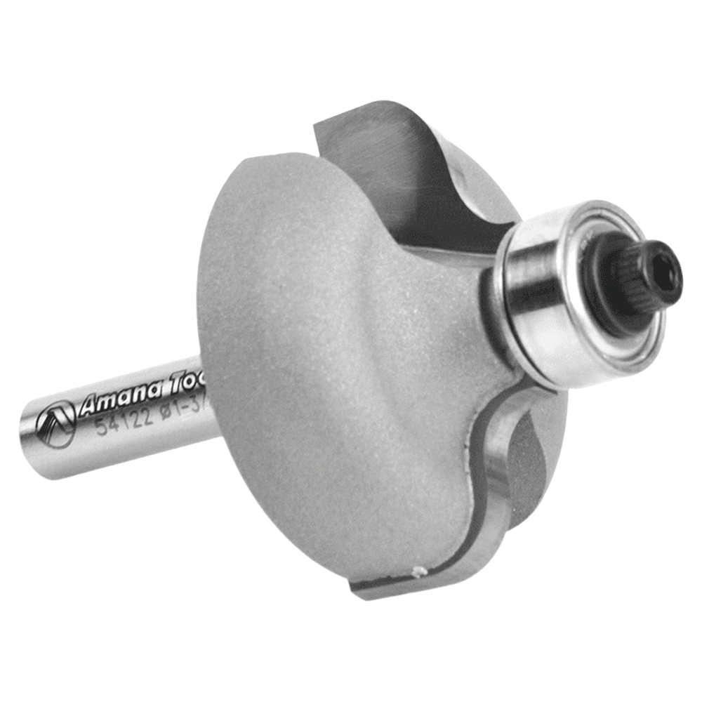 1-3/8" Dia x 11/16" Carbide Tipped Ogee Bit, 1/4" x 3/16" Radius, 1/4" Shank Alt 3 - Image