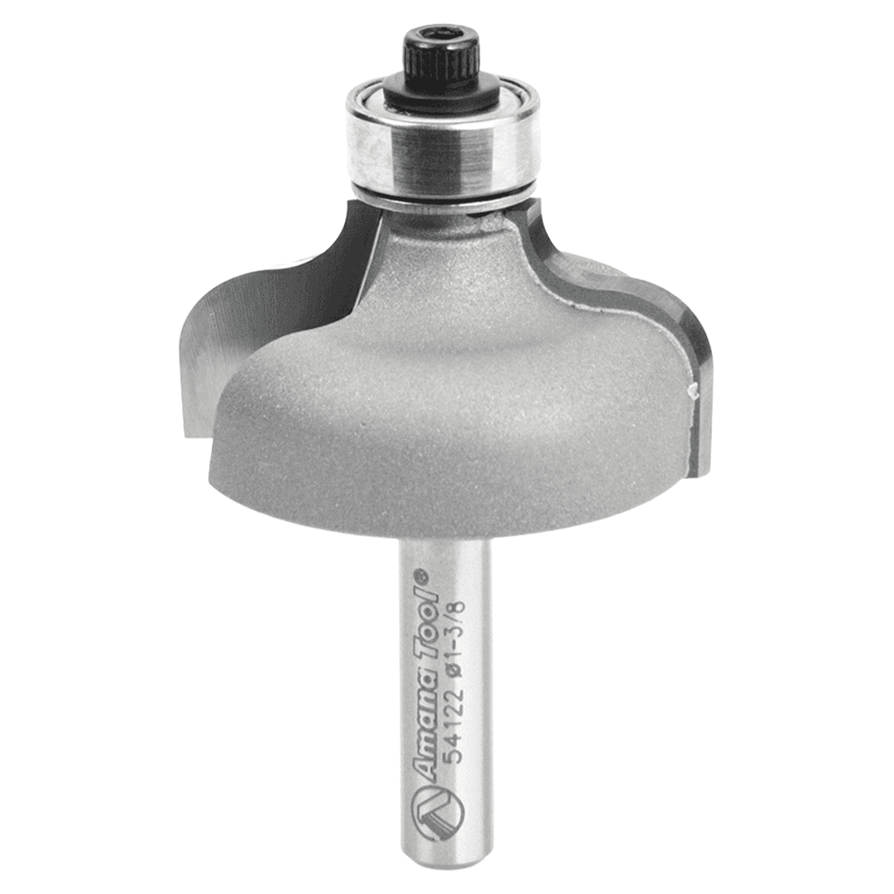 1-3/8" Dia x 11/16" Carbide Tipped Ogee Bit, 1/4" x 3/16" Radius, 1/4" Shank Main - Image