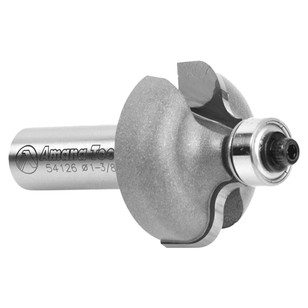 1-3/8" Dia x 11/16" Carbide Tipped Ogee Bit, 1/4" x 3/16" Radius 1/4" Shank Alt 3 - Image
