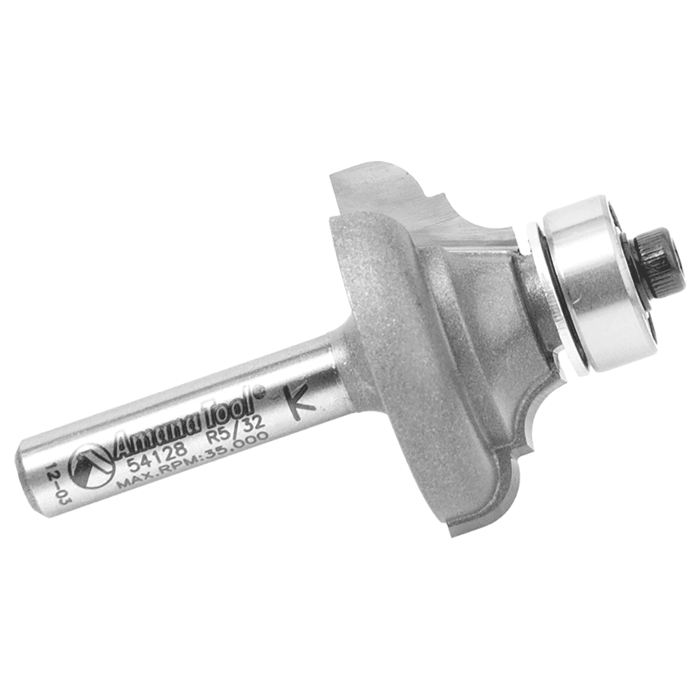 1-1/8" Dia x 1/2" Carbide Tipped Classical Cove/Bead Bit, 5/32" x 5/32" Radius, 1/4" Shank Alt 2 - Image