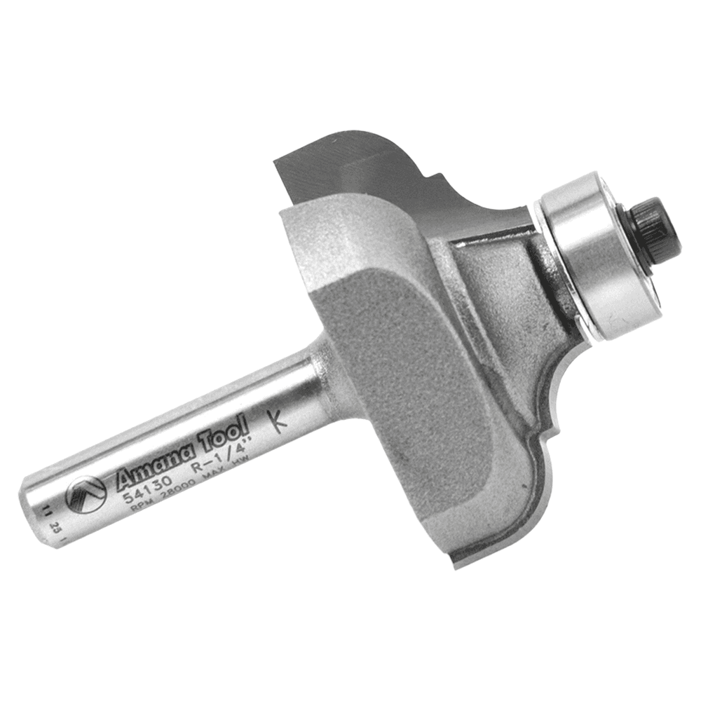 1-3/8" Dia x 11/16" Carbide Tipped Classical Cove/Bead Bit, 1/4" x 3/16" Radius, 1/4" Shank Alt 2 - Image