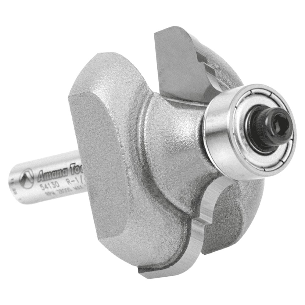 1-3/8" Dia x 11/16" Carbide Tipped Classical Cove/Bead Bit, 1/4" x 3/16" Radius, 1/4" Shank Alt 3 - Image