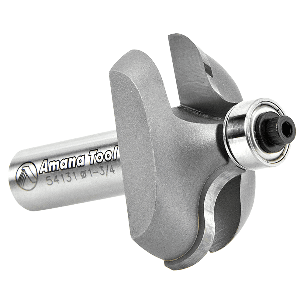 1-3/4" Dia x 11/16" Carbide Tipped Ogee Bit, 11/32" Radius, 1/2" Shank for 1-3/4" Material Alt 3 - Image