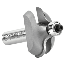 1-3/4" Dia x 11/16" Carbide Tipped Ogee Bit, 11/32" Radius, 1/2" Shank for 1-3/4" Material Alt 3 - Image