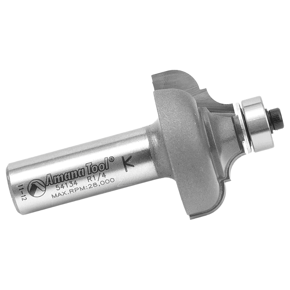1-3/8" Dia x 11/16" Carbide Tipped Classical Cove/Bead Bit, 1/4" x 3/16" Radius, 1/2" Shank Alt 2 - Image