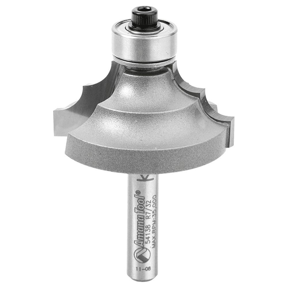 1-3/8" Dia x 11/16" Carbide Tipped Classical Molding Bit, 7/32" Radius, 1/4" Shank Main - Image
