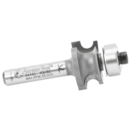 49/64" Dia x 25/64" Carbide Tipped Corner Round Bit, 3/32 Radius, 1/4" Shank Alt 2 - Image