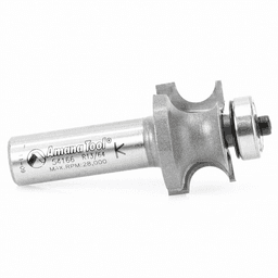 1-1/8" x 3/16" Radius Corner Bead Router Bit with Ball Bearing, 2-Flute, 1/2" Shank - Alt Image 1