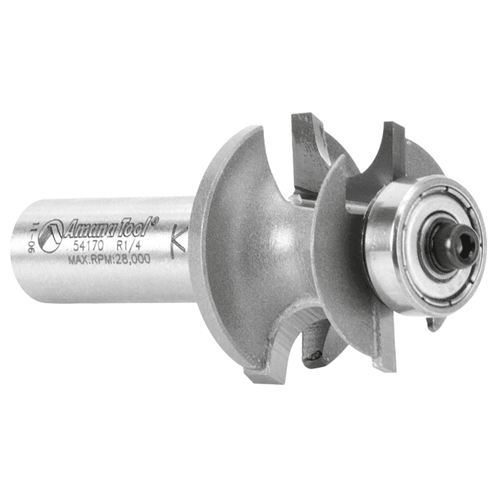 1-1/4" Dia x 23/32" Carbide Tipped Corner Round Bit, 1/4" Radius, 1/2" Shank Alt 3 - Image