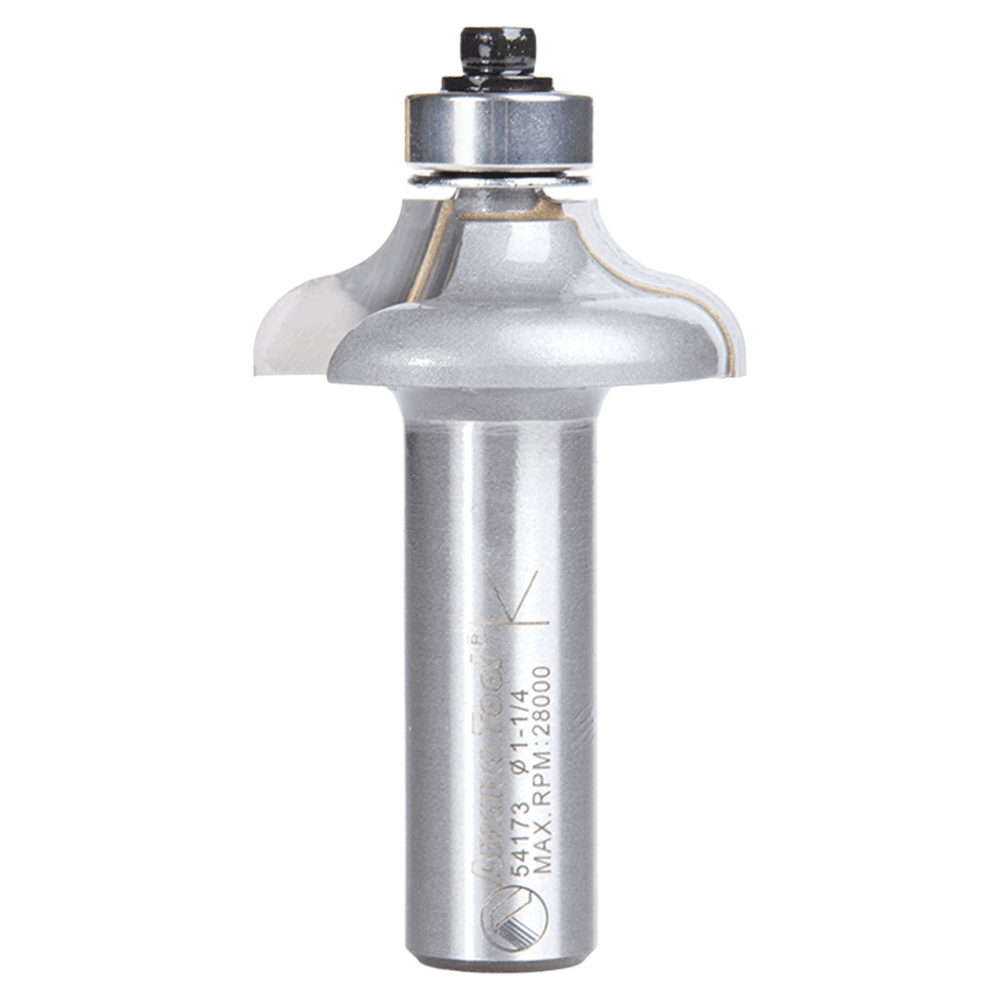 1-1/4" Dia x 7/16" Carbide Tipped Ogee Bit, 7/32" Radius, 1/2" Shank for 1-1/8 Material Main - Image