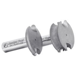 1-1/2" Dia x 1/2" Carbide Tipped Flute Beading Bit, 1/8" Radius, 1/2" Shank Set Alt 3 - Image