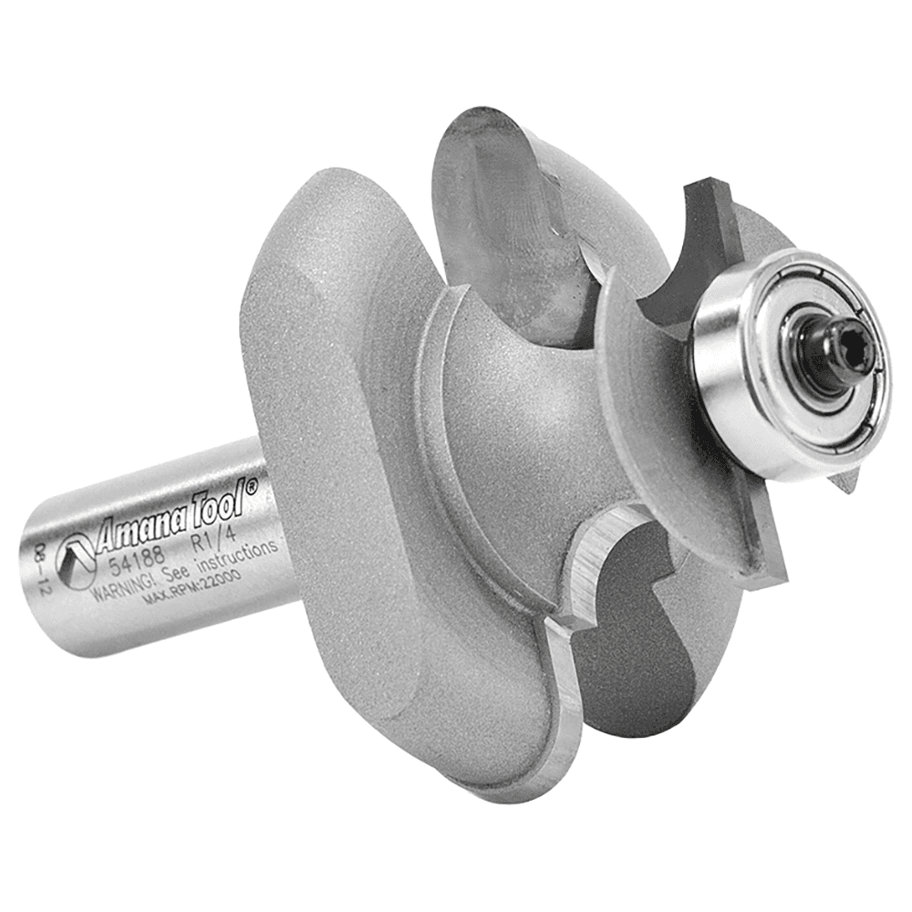 2" Dia x 1-1/4" Carbide Tipped Matched Beading Bit, 1/4" Radius, 1/2" Shank Alt 3 - Image