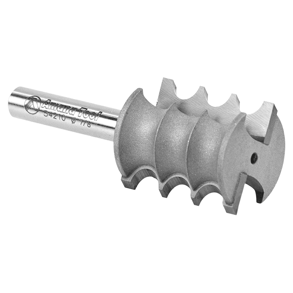7/8" Dia x 1" Carbide Tipped Triple Bead 1/8" Radius, 1/4" Shank Alt 3 - Image