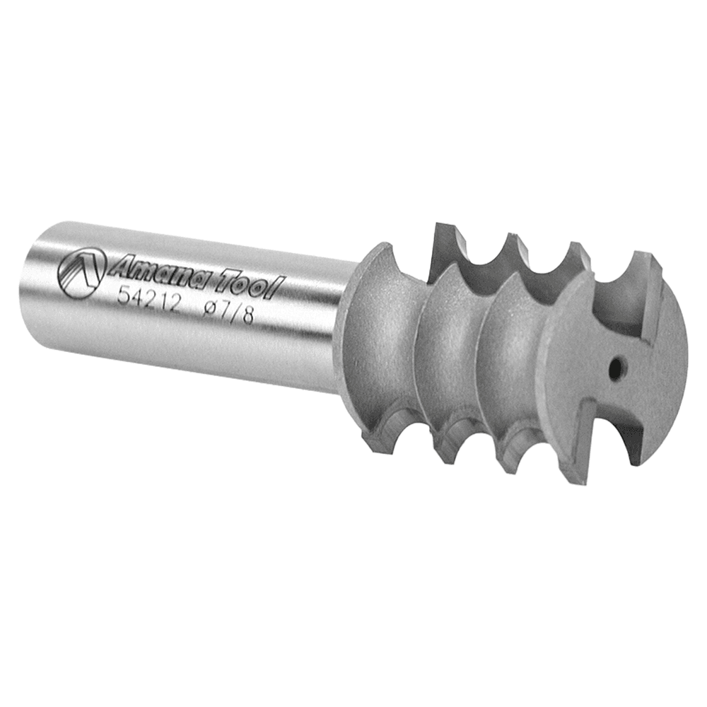 7/8" Dia x 1" Carbide Tipped Triple Bead Molding 1/8" Radius, 1/2" Shank Alt 3 - Image
