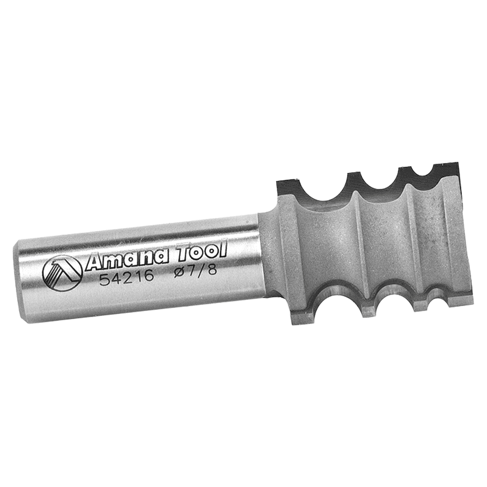 7/8" Dia x 1-1/16" Carbide Tipped Variable Beading Bit, 9/64" x 7/64" x 1/16" Radius, 1/2" Shank Alt 2 - Image
