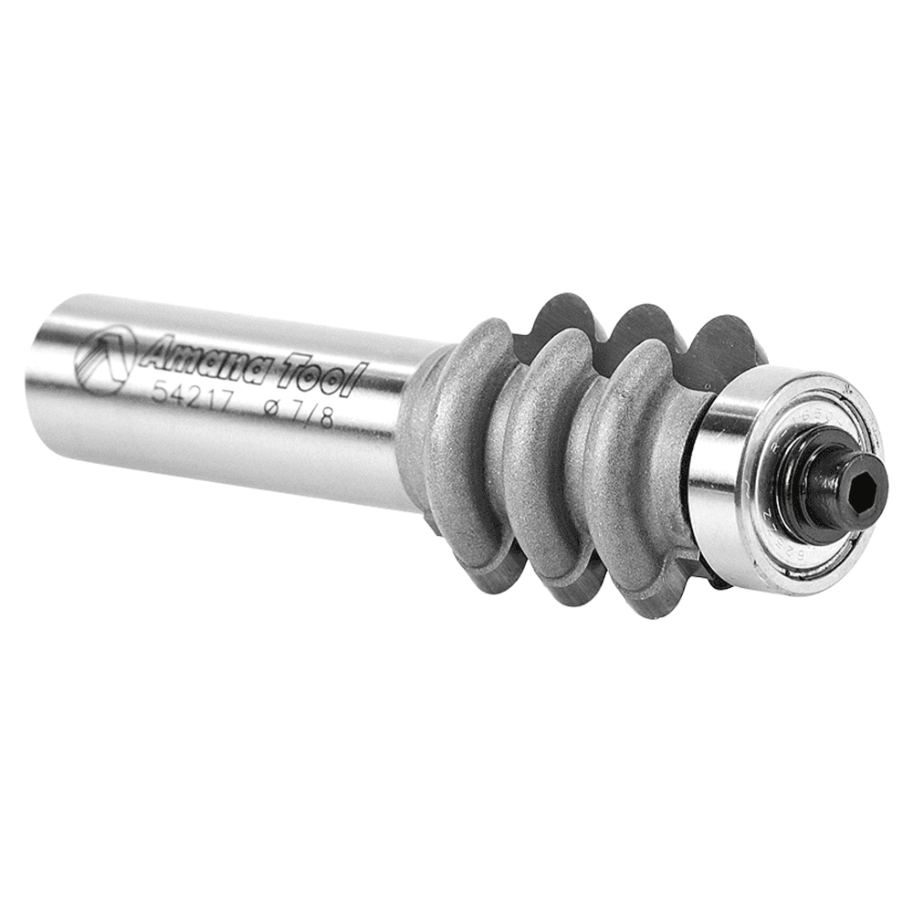 7/8" Dia x 1" Carbide Tipped Triple Flute, 1/8" Radius, 1/2 Shank Alt 3 - Image