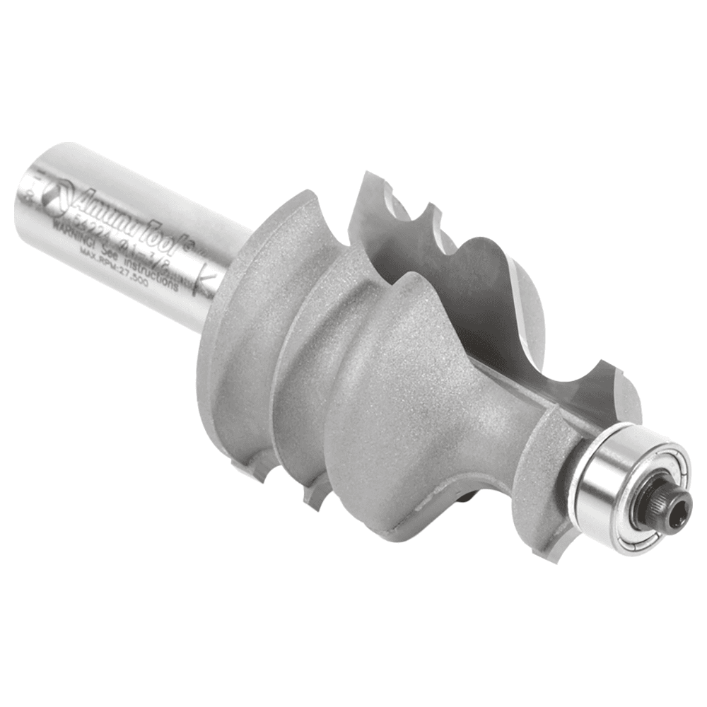 1-3/8" Dia x 1-5/8" Carbide Tipped Classical Architectural Molding 1/8" x 5/32" x 5/32" Radius, 1/2" Shank Alt 3 - Image