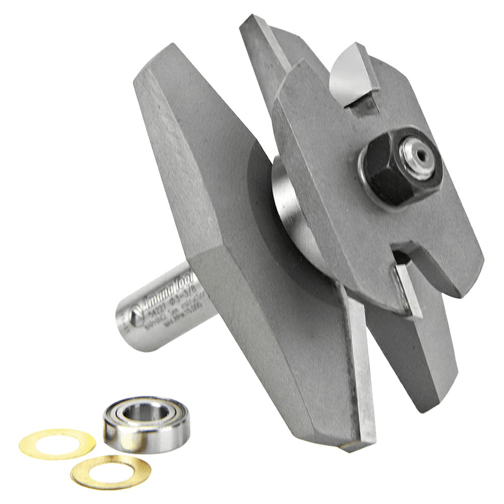 3-3/8" Dia x 1-1/16" Carbide Tipped Traditional Raised Panel Bit with Back Cutter 15° x 1-3/8" Angle, 1/2" Shank Alt 3 - Image