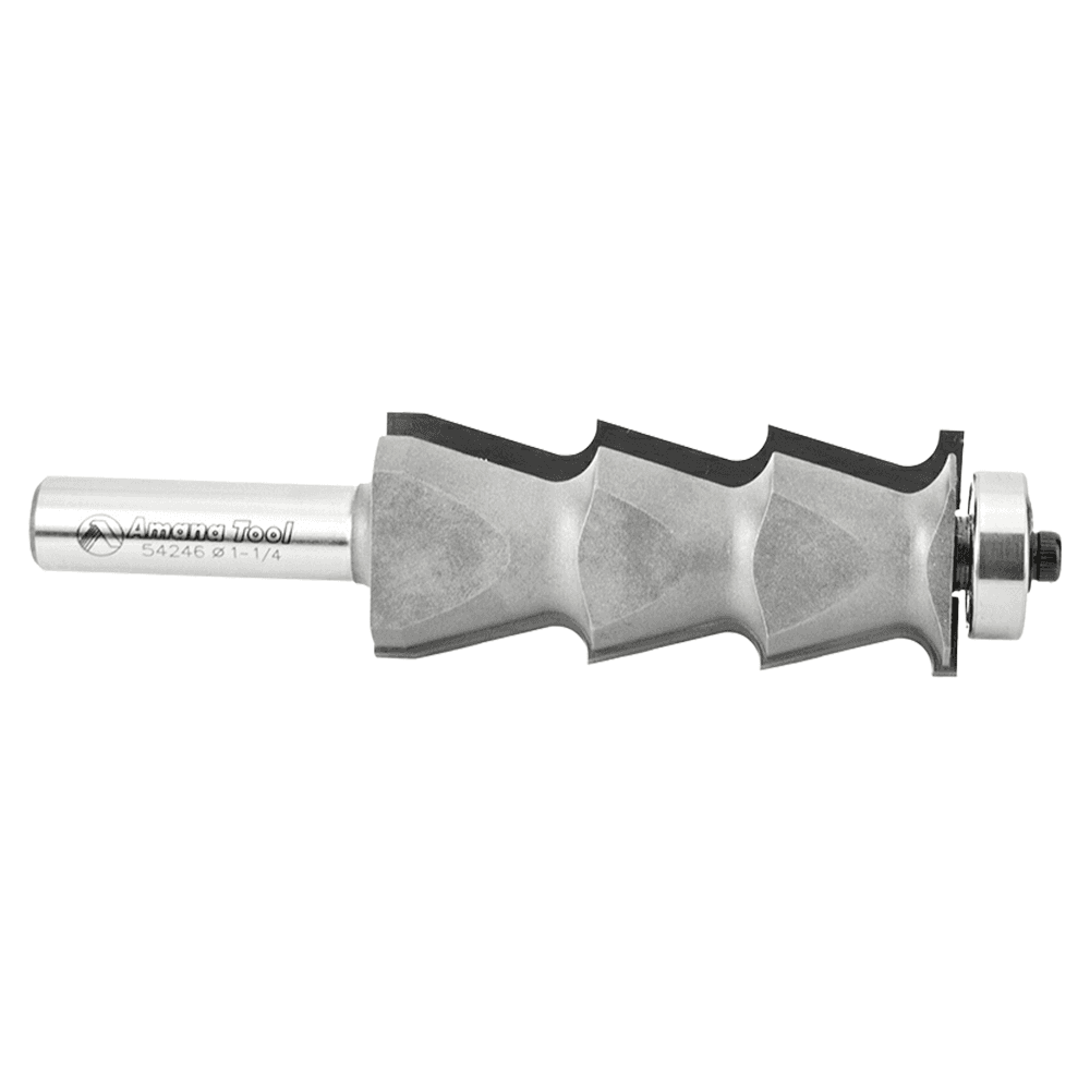 1-1/4" Dia x 2-29/32" Carbide Tipped Louver 5/32" Radius, 1/2" Shank Alt 2 - Image