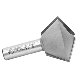 1-7/8" Dia x 1-1/4" 60 / 30°Carbide Tipped Multi-Sided Glue Joint Router Bit, 1/2" Shank Alt 2 - Image
