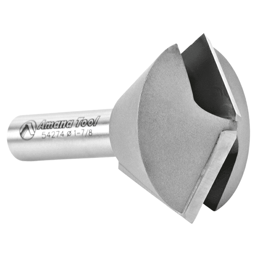 1-7/8" Dia x 1-1/4" 60 / 30°Carbide Tipped Multi-Sided Glue Joint Router Bit, 1/2" Shank Alt 3 - Image