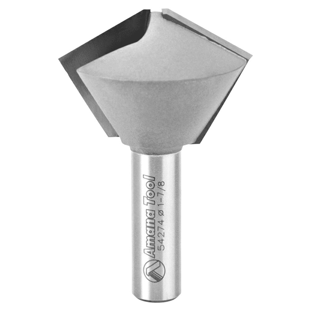 1-7/8" Dia x 1-1/4" 60 / 30°Carbide Tipped Multi-Sided Glue Joint Router Bit, 1/2" Shank Main - Image