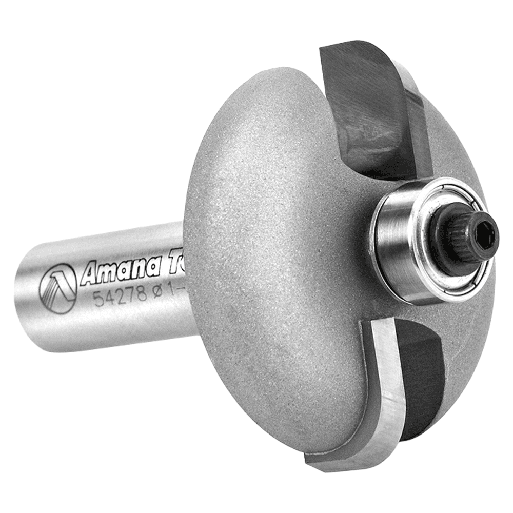 1-3/4" Dia x 7/16" Carbide Tipped Raised Panel Bit, Back Cutter 1/4" Radius, 1/2" Shank Alt 3 - Image