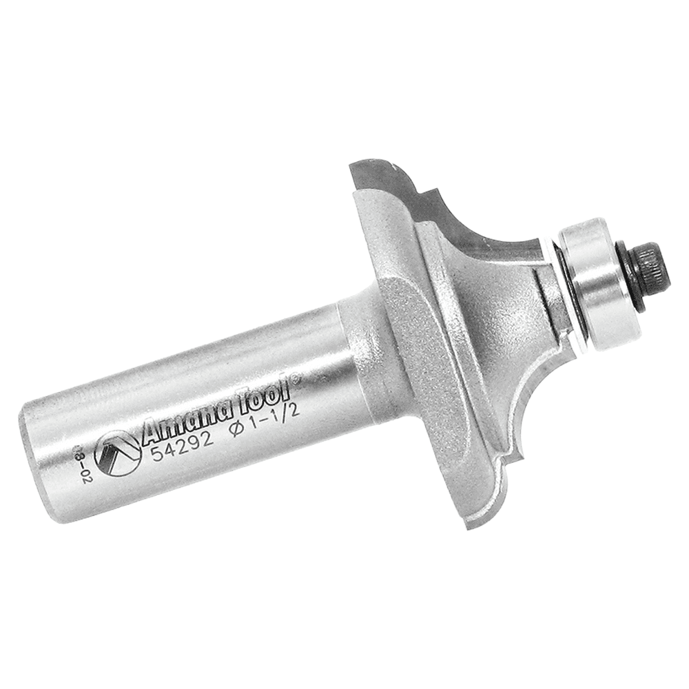 1-1/2" Dia x 5/8" Carbide Tipped Classical Cove/Bead Bit, 3/16" x 5/16" Radius, 1/2" Shank Alt 1 - Image