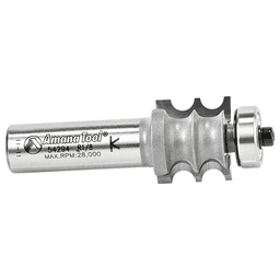 7/8" Dia x 3/4" Carbide Tipped Double Beading Bit, 1/8" Radius, 1/2" Shank Alt 2 - Image