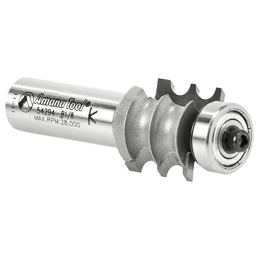 7/8" Dia x 3/4" Carbide Tipped Double Beading Bit, 1/8" Radius, 1/2" Shank Alt 3 - Image