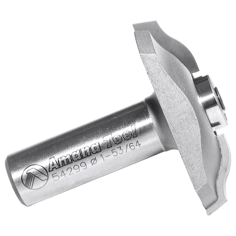 1-53/64" Dia x 3/8" Carbide Tipped Base Molding Ogee Bit, Edge Detail with BB 19/64" x 13/32" Radius, 1/2" Shank Alt 2 - Image