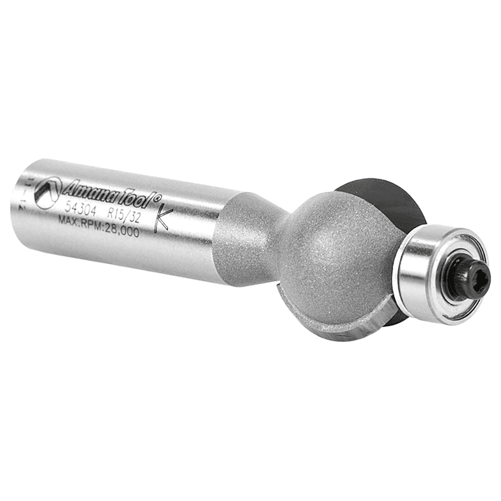 7/8" Dia x 3/4" Carbide Tipped Edge Fluting Bit, 15/32" Radius, 1/2" Shank Alt 3 - Image