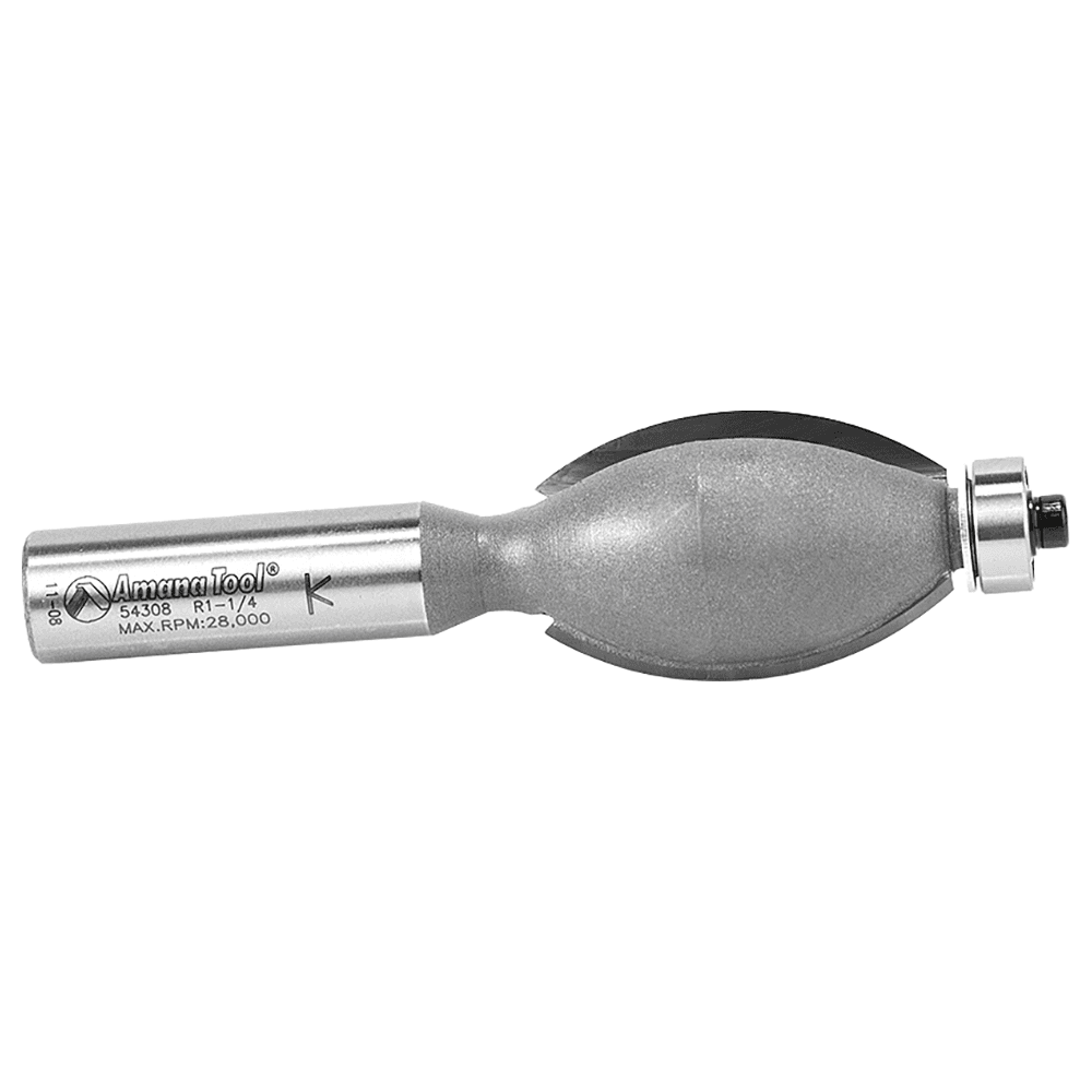 1" Dia x 1-1/2" Carbide Tipped Edge Fluting Bit, 3/16" Radius, 1/2" Shank Alt 2 - Image
