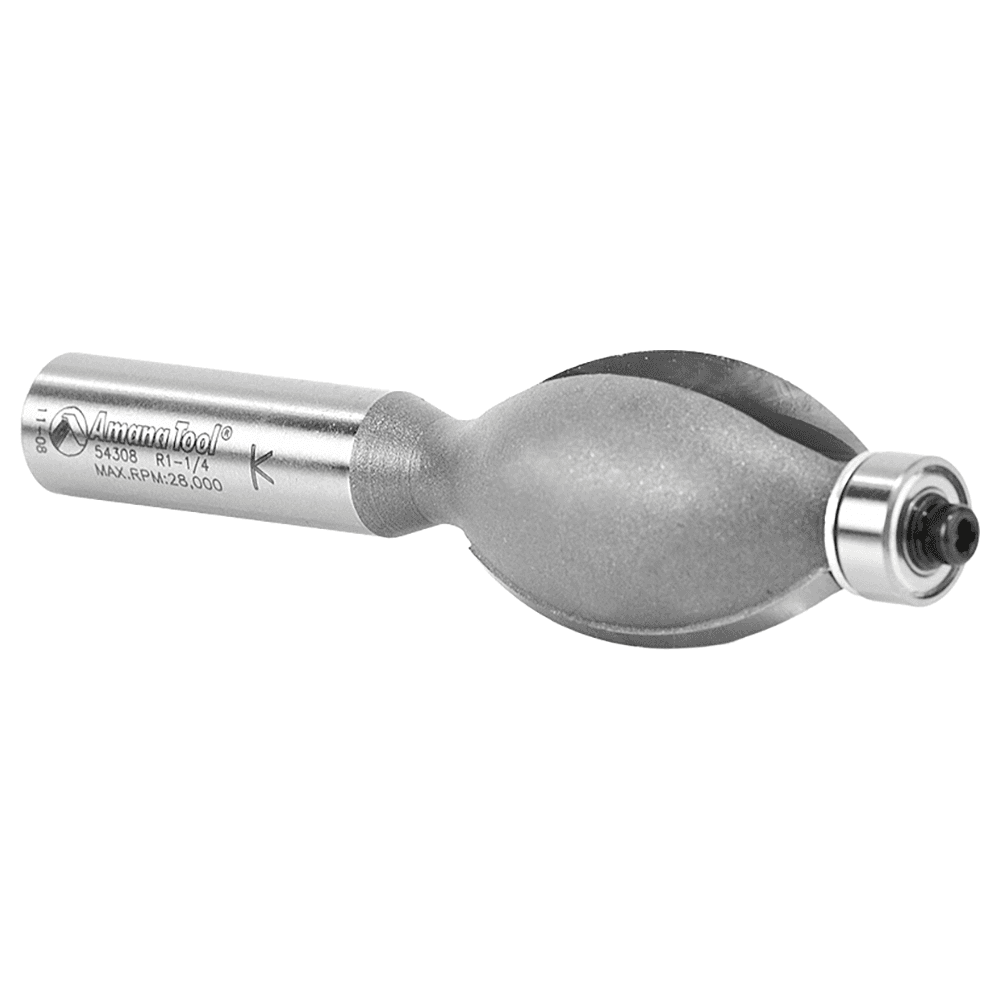 1" Dia x 1-1/2" Carbide Tipped Edge Fluting Bit, 3/16" Radius, 1/2" Shank Alt 3 - Image