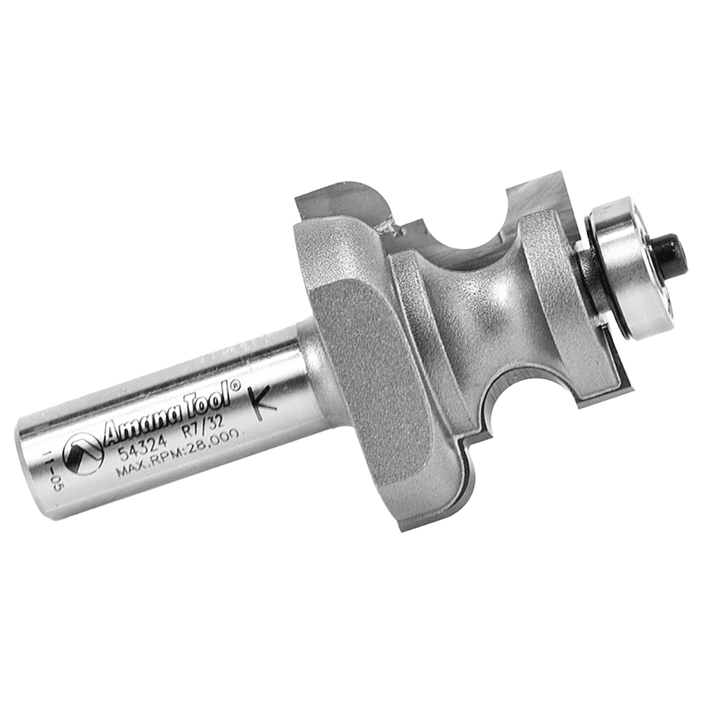 1-9/16" Dia x 1-3/8" Carbide Tipped Edge Molding Bit, 7/32" x 15/64" Radius, 1/2" Shank Alt 2 - Image