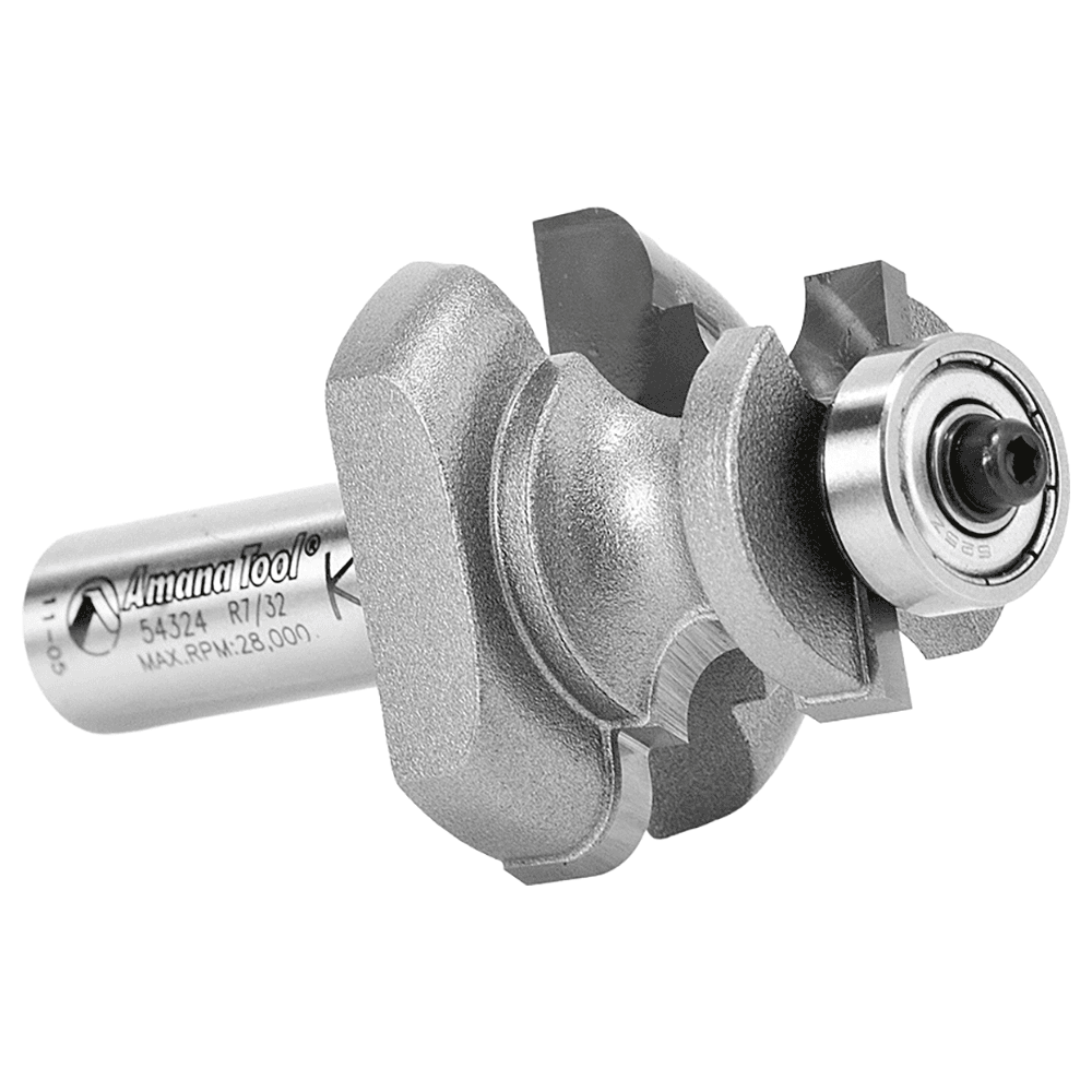 1-9/16" Dia x 1-3/8" Carbide Tipped Edge Molding Bit, 7/32" x 15/64" Radius, 1/2" Shank Alt 3 - Image