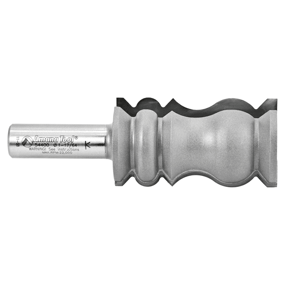 1-1/4" Dia x 2-1/4" Carbide Tipped Crown Molding Bit, 3/16" Radius, 1/2" Shank Alt 2 - Image