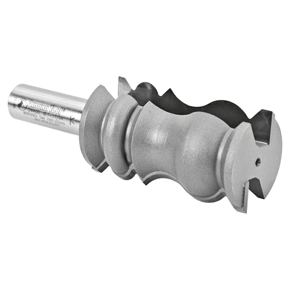 1-1/4" Dia x 2-1/4" Carbide Tipped Crown Molding Bit, 3/16" Radius, 1/2" Shank Alt 3 - Image