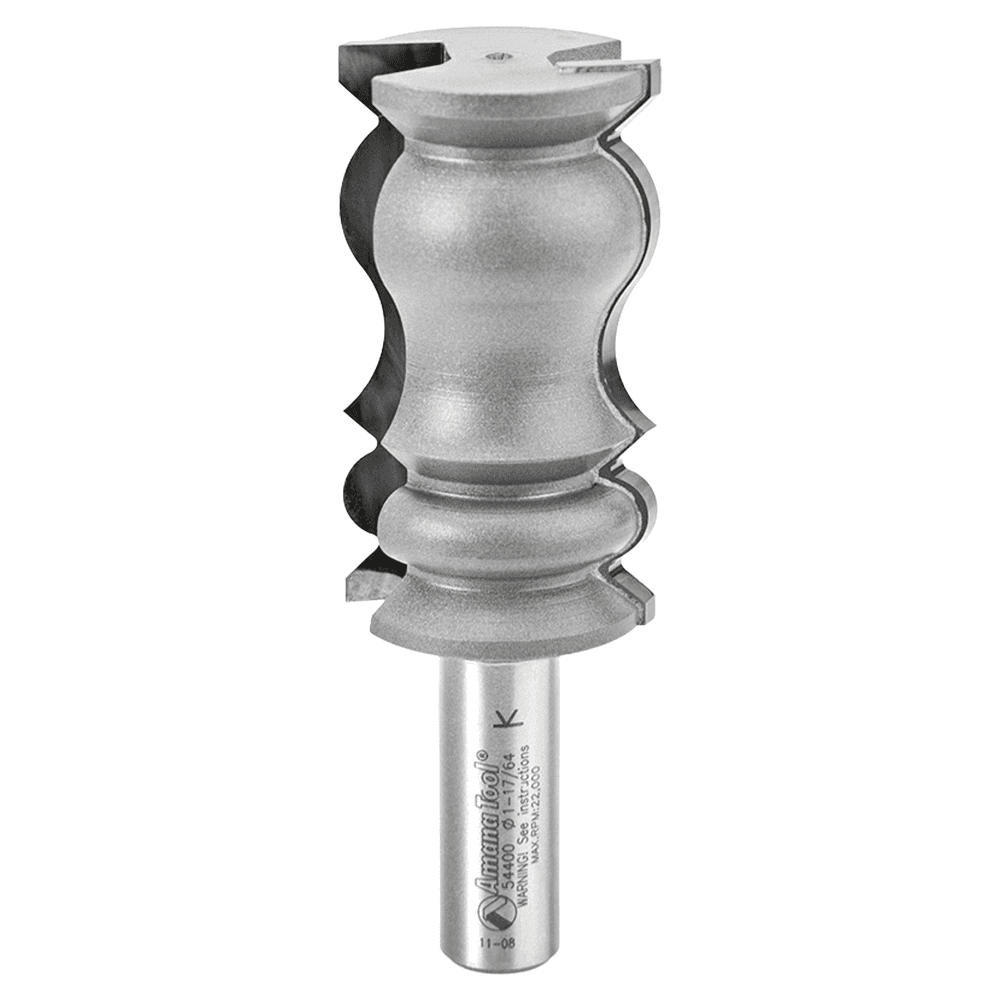 1-1/4" Dia x 2-1/4" Carbide Tipped Crown Molding Bit, 3/16" Radius, 1/2" Shank Main - Image